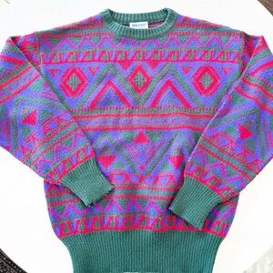 Colorful Geometric Crewneck Sweater
